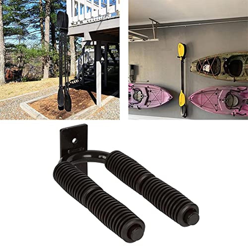 Supporto da parete per pagaia per kayak Garvee Sport in alluminio per canoa, SUP, garage, stabile, salvaspazio, facile da montare