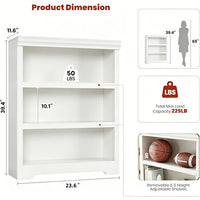 Garvee Scaffale MDF Senza Porte, Design Aperto, Resistente, Versatile per Casa e Ufficio, Finitura Liscia