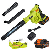 GARVEE Soffiatore a batteria 20 V con batteria e caricabatterie, colore verde, per un utilizzo pratico negli ambienti previsti dal prodotto