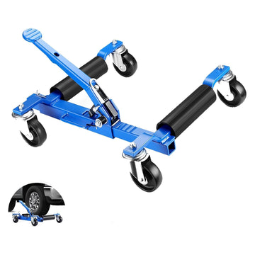 Carrello idraulico Garvee Wheel Dolly in acciaio inossidabile, capacità di sollevamento di 1500 libbre, per riparazione auto, 13,5-29" regolabile con ruote da 4" per larghezze pneumatici da 0-12"