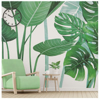 Adesivi murali Garvee Green Tropical Leaves, in PVC, rimovibili, impermeabili, per camerette di bambini e neonati