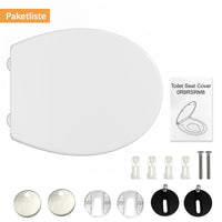 Garvee Soft-Close-Sitz verhindert lautes Zuschlagen Robustes, dickes Polypropylen-Material Schnellverschluss für einfache Reinigung Magnetische Befestigung für Kindersitze Einfache Installation mit mitgelieferten Schrauben