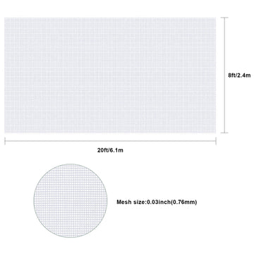 Rete protettiva anti-insetti Garvee Garden 8x20 piedi in PE fine traspirante e permeabile all'acqua per verdure e fiori, verde