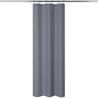 Tenda da doccia Garvee, tessuto di lino, 155 g/m², idrorepellente, tessuto pesante, occhielli antiruggine, 35" x 72" blu navy, bagno in stile hotel di lusso