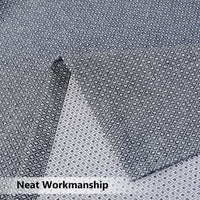 Tenda da doccia Garvee, tessuto di lino, 155 g/m², idrorepellente, tessuto pesante, occhielli antiruggine, 35" x 72" blu navy, bagno in stile hotel di lusso