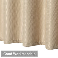 Tenda da doccia Garvee Waffle, impermeabile, resistente, in poliestere, color talpa, per spa, di lusso, 182 x 182 cm, per bagno