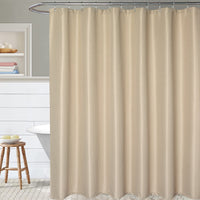 Tenda da doccia Garvee Waffle, impermeabile, resistente, in poliestere, color talpa, per spa, di lusso, 182 x 182 cm, per bagno