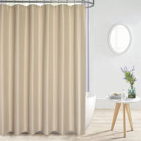 Tenda da doccia Garvee Waffle, impermeabile, resistente, in poliestere, color talpa, per spa, di lusso, 182 x 182 cm, per bagno
