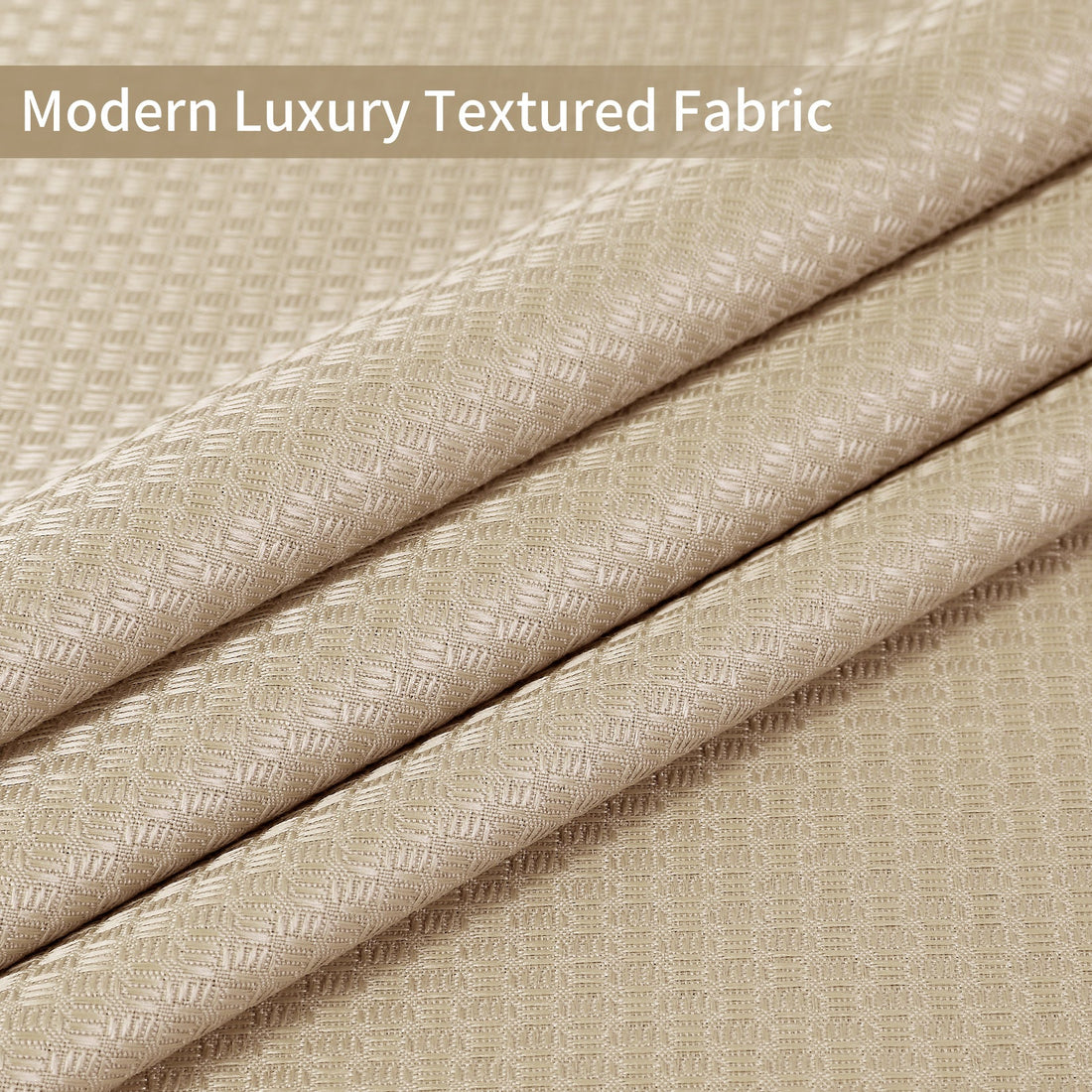 Tenda da doccia Garvee Waffle, impermeabile, resistente, in poliestere, color talpa, per spa, di lusso, 182 x 182 cm, per bagno