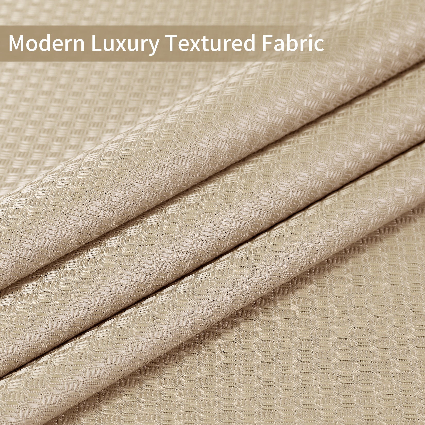 Tenda da doccia Garvee Waffle, impermeabile, resistente, in poliestere, color talpa, per spa, di lusso, 182 x 182 cm, per bagno