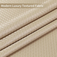 Tenda da doccia Garvee Waffle, impermeabile, resistente, in poliestere, color talpa, per spa, di lusso, 182 x 182 cm, per bagno