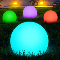 Luci a globo LED GARVEE, 4 pezzi, RGB dimmerabili, luci notturne impermeabili con telecomando per giardino e piscina, 16 colori