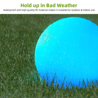 Luci a globo LED GARVEE, 4 pezzi, RGB dimmerabili, luci notturne impermeabili con telecomando per giardino e piscina, 16 colori