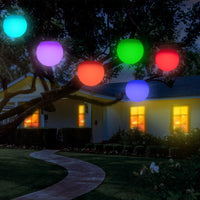 Luci a globo LED GARVEE, 4 pezzi, RGB dimmerabili, luci notturne impermeabili con telecomando per giardino e piscina, 16 colori