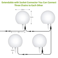 Luci a globo LED GARVEE, 4 pezzi, RGB dimmerabili, luci notturne impermeabili con telecomando per giardino e piscina, 16 colori