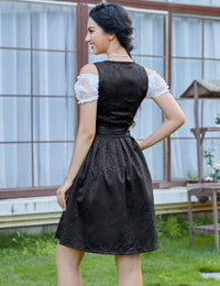 Abito Tirolesa da donna Garvee, 3 pezzi, Oktoberfest, nero, taglia 36