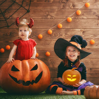 Lampada di proiezione animata a forma di zucca GARVEE per Halloween con 16 animazioni ed effetti sonori, inglese, per uso interno ed esterno, arancione