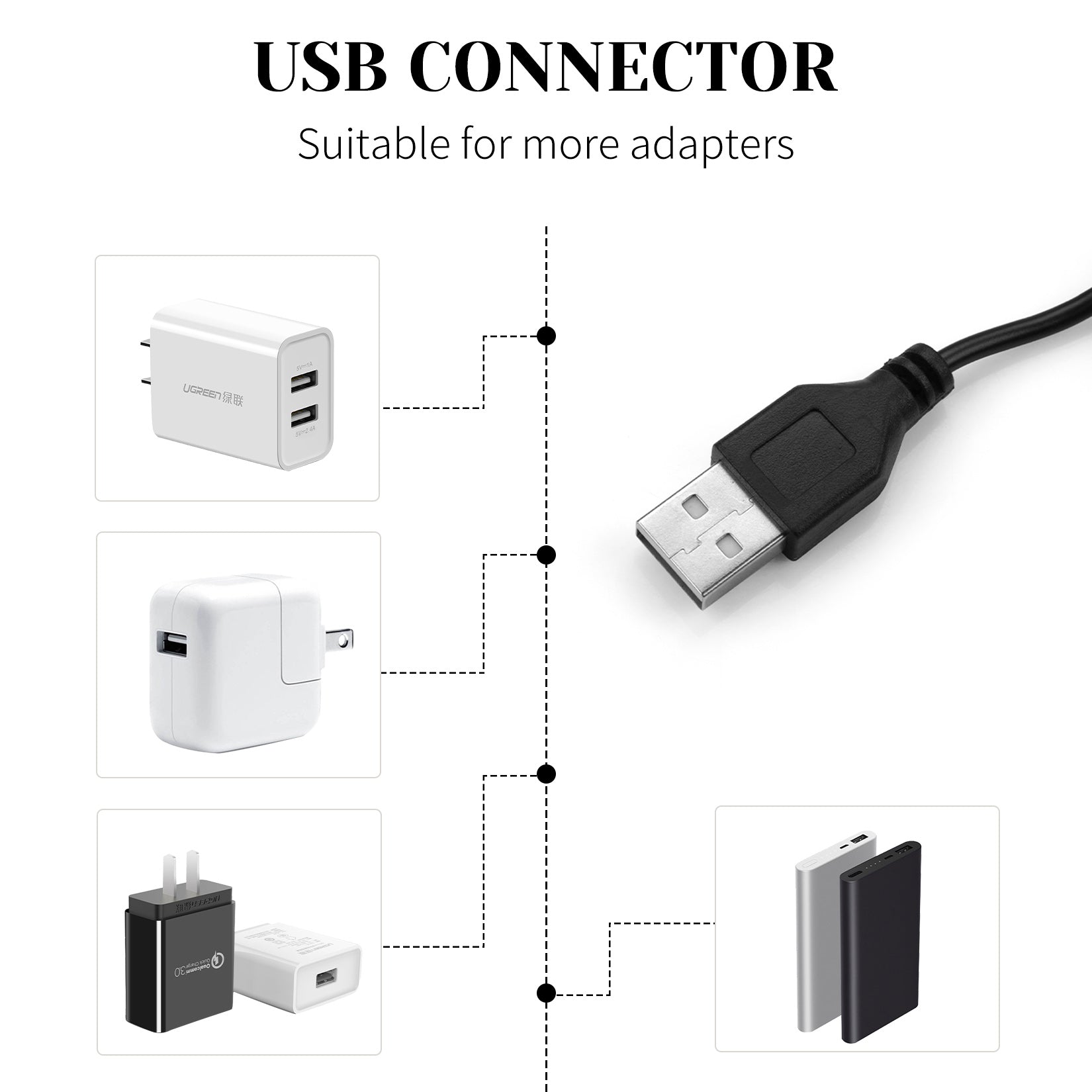 GARVEE Pompa d'aria per acquario Mini USB con doppia pietra porosa per pesci da interno ed esterno, silenziosa, portatile, tubo in silicone