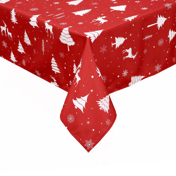 Decorazione natalizia con cervo, impermeabile, lavabile, poliestere, festivo, lunghezza 137x, per cucina e sala da pranzo