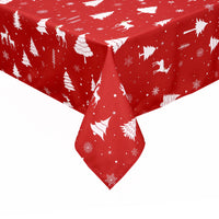 Garvee Weihnachtstischdecke Wasserdicht Polyester Hirsch Motiv 137x229cm Für Esszimmer & Partys