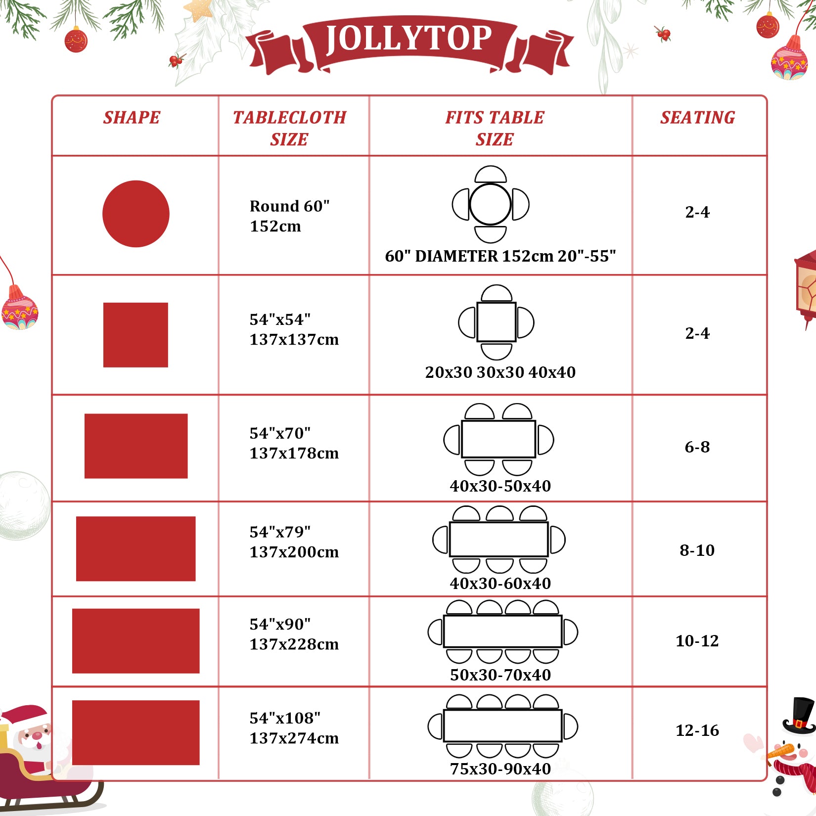 Garvee Weihnachtstischdecke Wasserdicht Polyester Hirsch Motiv 137x229cm Für Esszimmer & Partys