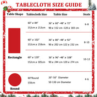 Runner da tavola natalizio rotondo Garvee, impermeabile, lavabile, decorativo per la cucina e le feste