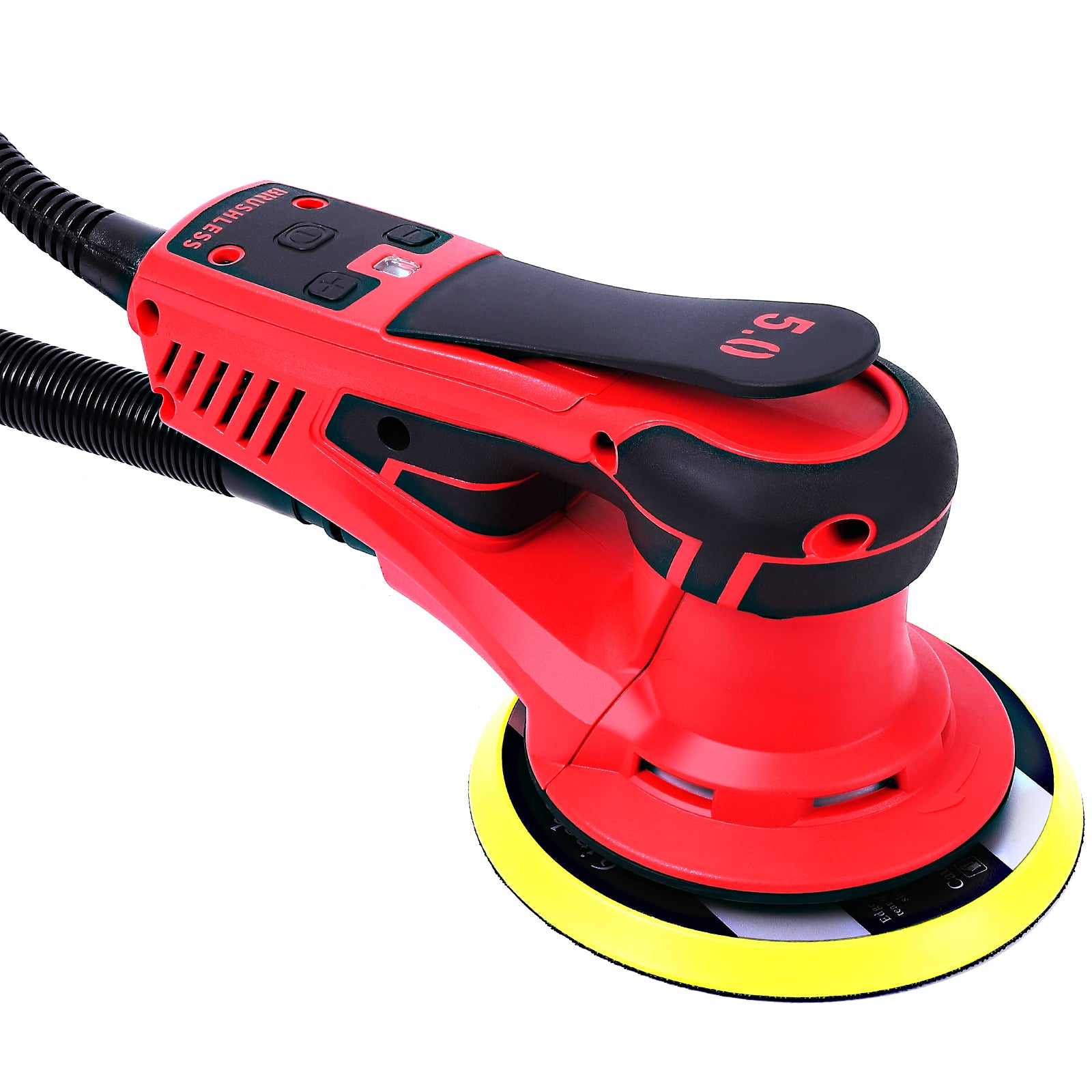 Garvee Exzenterschleifer 350W Bürstenloser Motor 6-fach Geschwindigkeit 150mm Schleifteller Leicht Präzises Schleifen