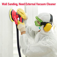 Levigatrice orbitale casuale elettrica Garvee 350W senza spazzole 10000 giri/min 150mm Lucidatrice per legno a basse vibrazioni Ergonomica compatta per officina Nero