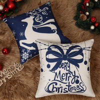 Copricuscini natalizi GARVEE, set da 4, rosso e blu, 18x18 pollici, decorazione invernale per soggiorno, divano, sedia, idea regalo festiva