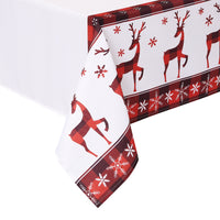 Tovaglia natalizia rotonda Garvee da 60 pollici, impermeabile, in poliestere, effetto bambù, anti-goccia, lavabile, per la decorazione festiva della sala da pranzo