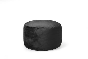 Pouf sacco in memory foam Garvee da 4 piedi per adulti, stile divano grande, rivestimento in microfibra rimovibile, nero, adatto per il soggiorno