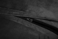 Pouf sacco in memory foam Garvee da 4 piedi per adulti, stile divano grande, rivestimento in microfibra rimovibile, nero, adatto per il soggiorno