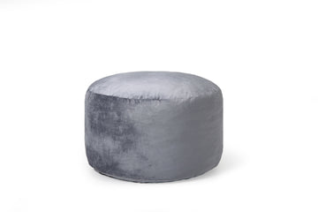 Pouf sacco in memory foam Garvee da 4 piedi, stile divano grande, morbida fodera in microfibra, rimovibile, grigio, per soggiorno e relax