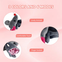 Garvee Set da 10 pezzi di marionette da dito per bambini, piccoli animali di peluche, giocattoli dei cartoni animati, colorati e morbidi, per compleanni e uso quotidiano dei bambini