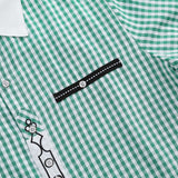 Camicia tradizionale a quadri a maniche lunghe da uomo Garvee, verde, taglia M, per l'Oktoberfest e il tempo libero, classica, comoda