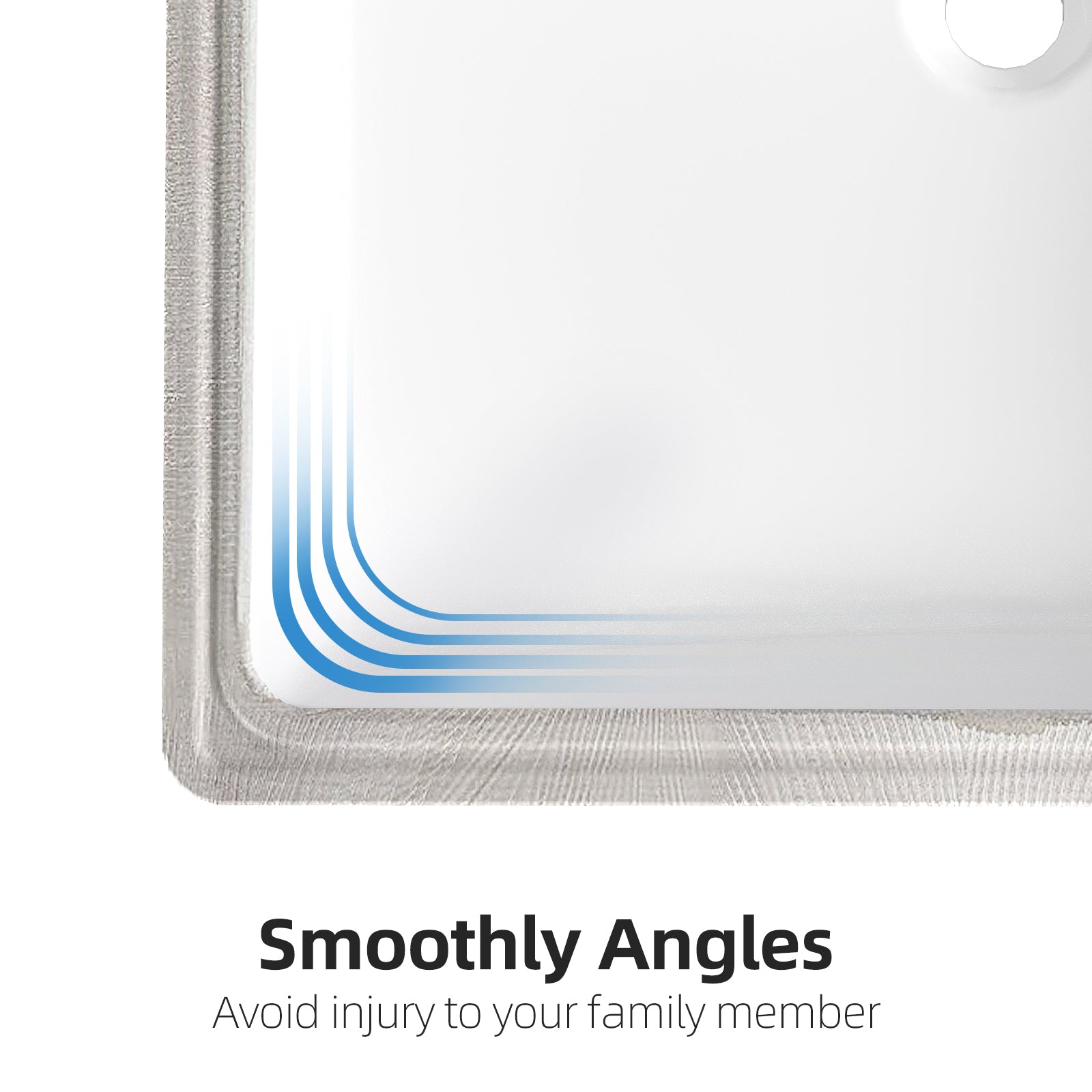 Lavabo da appoggio in ceramica Garvee, rettangolare, troppo pieno, bianco lucido, 21,65x15,75x7,87 pollici, bagno moderno