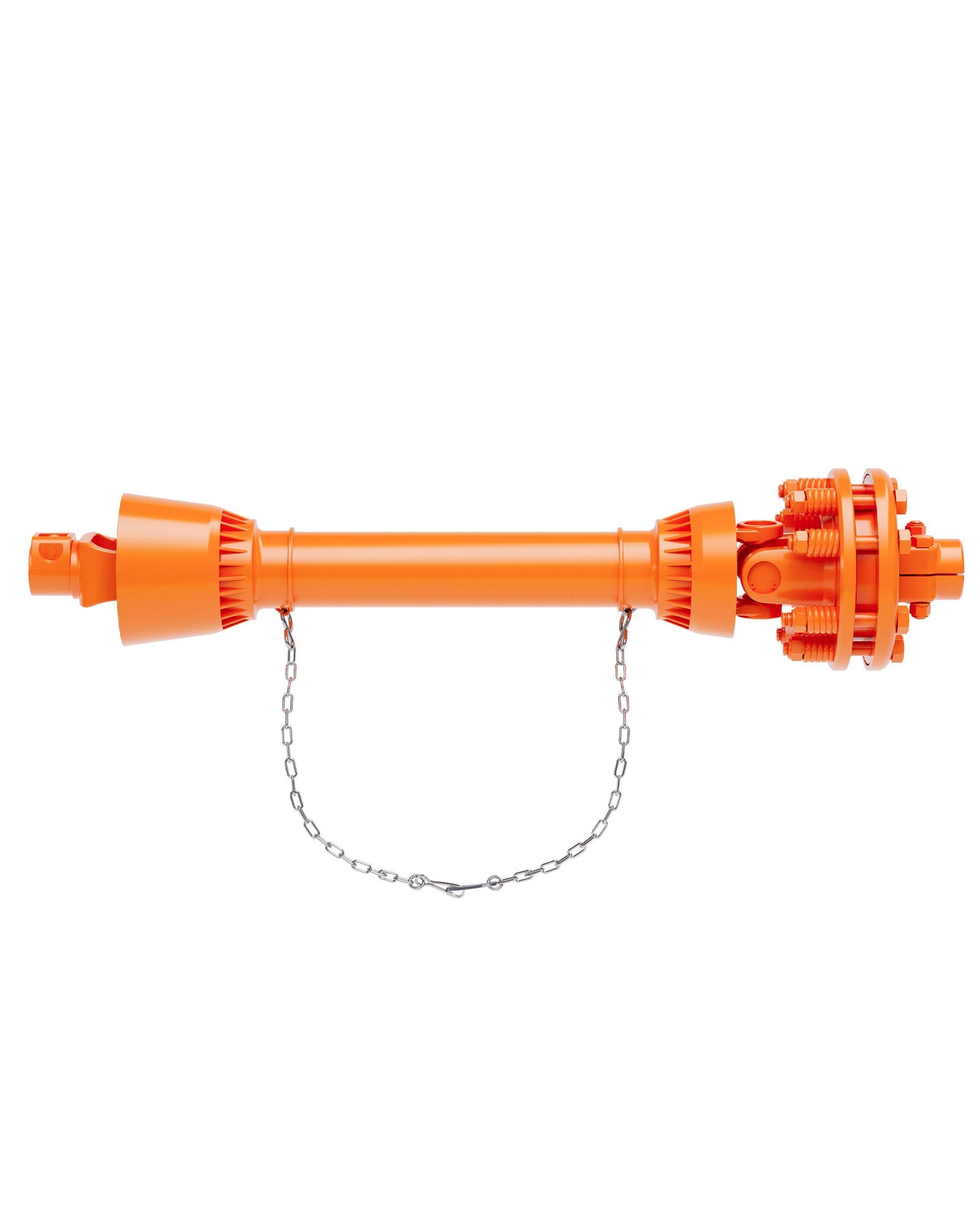 Albero di trasmissione PTO Garvee da 1-3/8" a 6 scanalature con frizione a slittamento per decespugliatore e tosaerba, telescopico da 43 a 57 pollici, arancione, acciaio