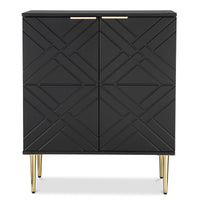 Credenza da cucina Garvee Buffet con 2 ante, bancone da caffè da 29", design moderno, legno MDF, piedini regolabili in metallo, spazio di archiviazione versatile, sala da pranzo e corridoio