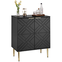 Credenza da cucina Garvee Buffet con 2 ante, bancone da caffè da 29", design moderno, legno MDF, piedini regolabili in metallo, spazio di archiviazione versatile, sala da pranzo e corridoio