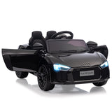 Garvee Kids Car 12V Nero – Con telecomando, musica e illuminazione a LED per bambini e bambine dai 3 anni in su in giardino, parco o parco giochi.