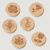 Sottobicchieri in legno Garvee, set da 20, rotondi, fai da te, legno grezzo, diametro 7 cm, spessore 6 mm, non trattato, artigianato, regalo, protezione per tavolo - Come mostrato