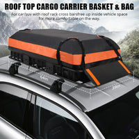Portapacchi Garvee 64x39x6 pollici con borsa impermeabile da 21 piedi cubi per SUV e camion da esterno, acciaio, nero, aerodinamico