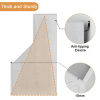 Libreria per bambini Garvee, organizer per giocattoli in legno con 2 scomparti e piano d'appoggio per sala giochi e cameretta, 31x16x32 pollici, legno naturale