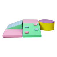 Set di 5 blocchi da arrampicata in schiuma Garvee per bambini piccoli, parco giochi al coperto, impermeabili, antiscivolo, facili da pulire