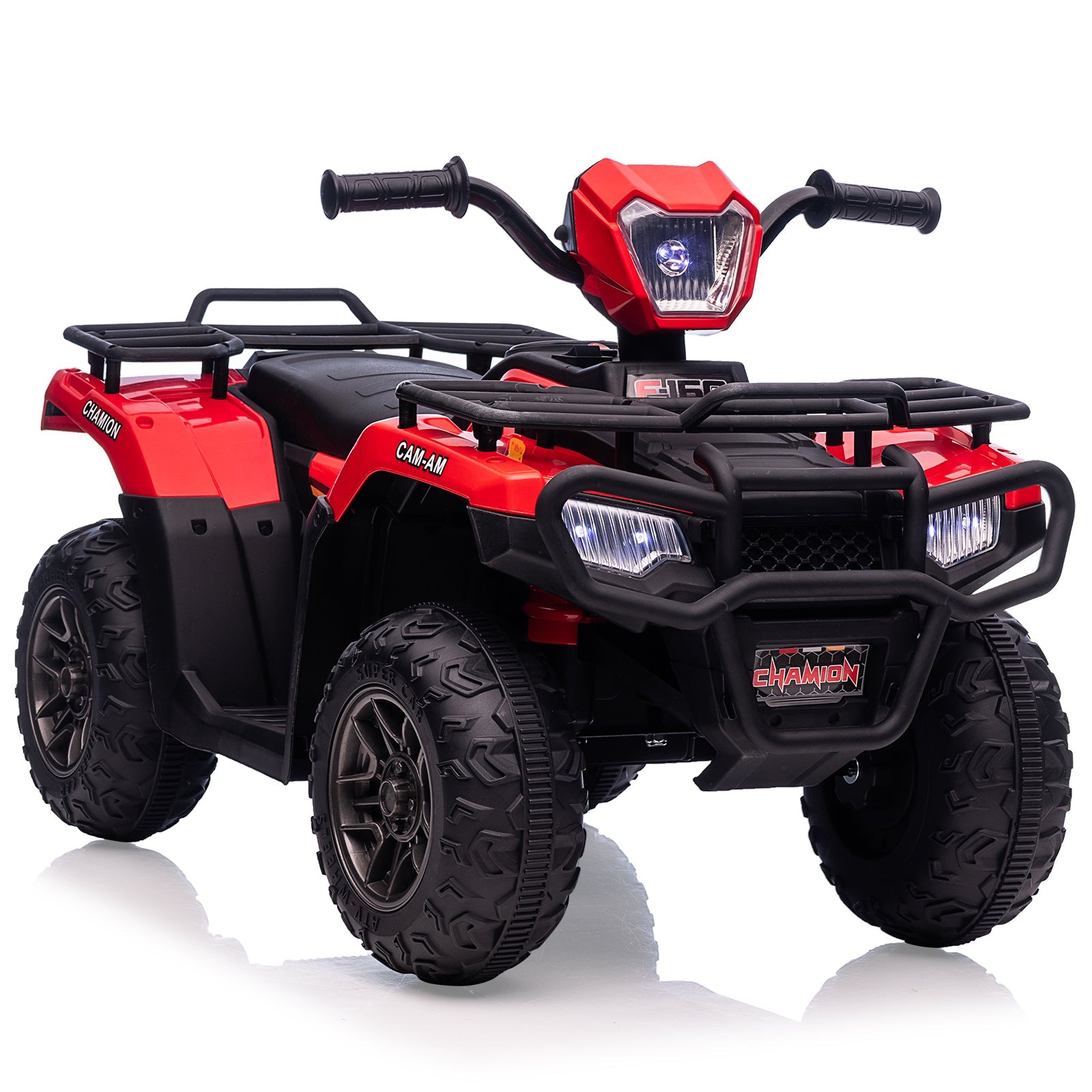 Giocattolo elettrico Garvee da 12 V per bambini, rosso, con luci LED ed effetti sonori per divertimento al chiuso e all'aperto, dai 3 anni in su