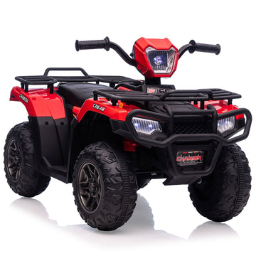 Giocattolo elettrico Garvee da 12 V per bambini, rosso, con luci LED ed effetti sonori per divertimento al chiuso e all'aperto, dai 3 anni in su