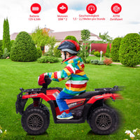 Giocattolo elettrico Garvee da 12 V per bambini, rosso, con luci LED ed effetti sonori per divertimento al chiuso e all'aperto, dai 3 anni in su