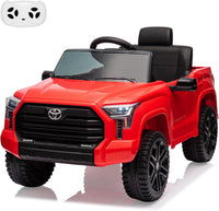Garvee Toyota, auto elettrica per bambini, a batteria, rossa, con design realistico e illuminazione a LED per le prime esperienze di guida a partire dai 3 anni, per uso interno ed esterno.