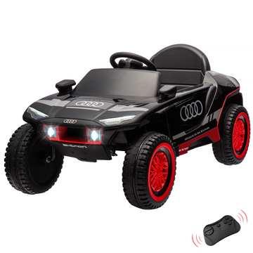 Garvee Kids Electric Car Extra Large Racing Vehicle Nero per piste da corsa da 3 anni