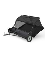 Garvee Spazzatrice Trainata 106,7 cm con Tramoggia da 594,7 L, Altezza di Spazzamento Regolabile, Raccoglie Foglie ed Erba per Trattore, ATV e UTV, Nera